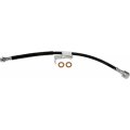 Cadillac Deville 1994-2005 Brake Hydraulic Hose Stamped Steel Bracket Black Color With Flexible Type Treated End 1 Fitting 