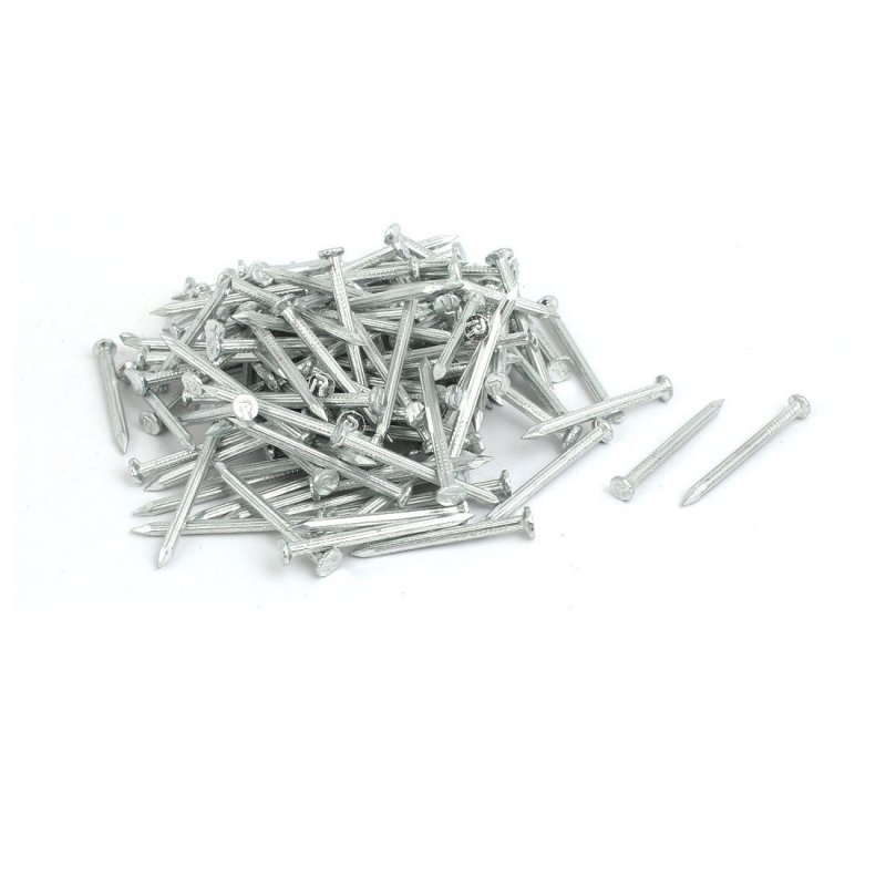 Hardware Nails 1 5-inch Length Carbon Steel Point Tip Wall Cement Silver Tone 200pcs