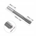 Uxcell Chucking Reamer 13mm H8 Hss Lathe Machine 6 Straight Flutes Round Shank Milling Cutting Tool Metric Reaming Drill Bit