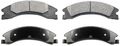 Bp1329c Rear Ceramic Brake Pad For Truck And Suv Noise Reducing Shims With Precision Cut Backing Plates 