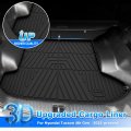 Cartist Cargo Liner Compatible With Tucson 2022 2023 2024 Accessories All Weather Rear Trunk Mat Tpe Black Only Fit Standard