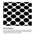 Uxcell Screw Hole Cover Stickers 12mm Dia Pvc Self Adhesive Covers Caps For Wood Furniture Cabinet Shelf Wardrobe Black 6 Sheet