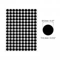 Uxcell Screw Hole Cover Stickers 12mm Dia Pvc Self Adhesive Covers Caps For Wood Furniture Cabinet Shelf Wardrobe Black 6 Sheet