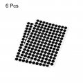 Uxcell Screw Hole Cover Stickers 12mm Dia Pvc Self Adhesive Covers Caps For Wood Furniture Cabinet Shelf Wardrobe Black 6 Sheet