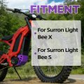 Jfg Racing Skid Plate For Surron Light Bee Iron Engine Chassis Protection Bash Guard Electric Dirt Bike X And S Lbx Lbs-purple