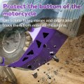 Jfg Racing Skid Plate For Surron Light Bee Iron Engine Chassis Protection Bash Guard Electric Dirt Bike X And S Lbx Lbs-purple