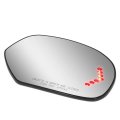 Auto Dynasty Right Side Door Rear View Mirror Glass Lens Heater Led Turn Signal Compatible With 07-14 Avalanche Silverado