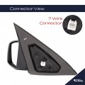 Spieg Ni1320163 Driver Side Mirror Replacement For Nissan Altima Sedan 2008-2012 Power Heated Turn Signal Light Paintable Black