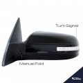 Spieg Ni1320163 Driver Side Mirror Replacement For Nissan Altima Sedan 2008-2012 Power Heated Turn Signal Light Paintable Black