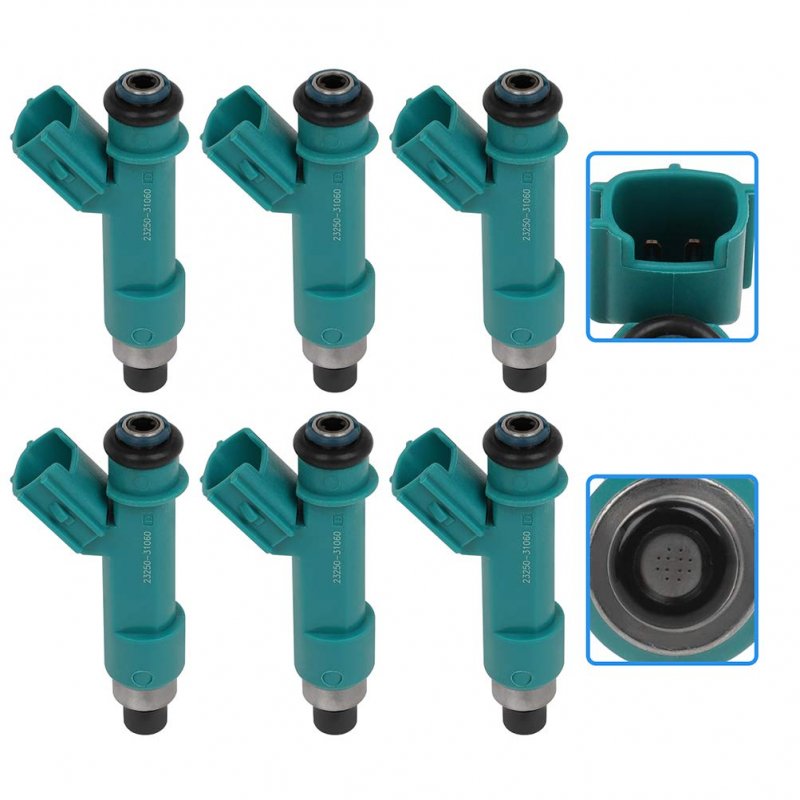 6pcs 12 Holes Gasoline Fuel Injectors 23250 31010 For 03 10 Toyota 4runner 07 09 Fj Cruiser 05 11 Tacoma Tundra 4 0l