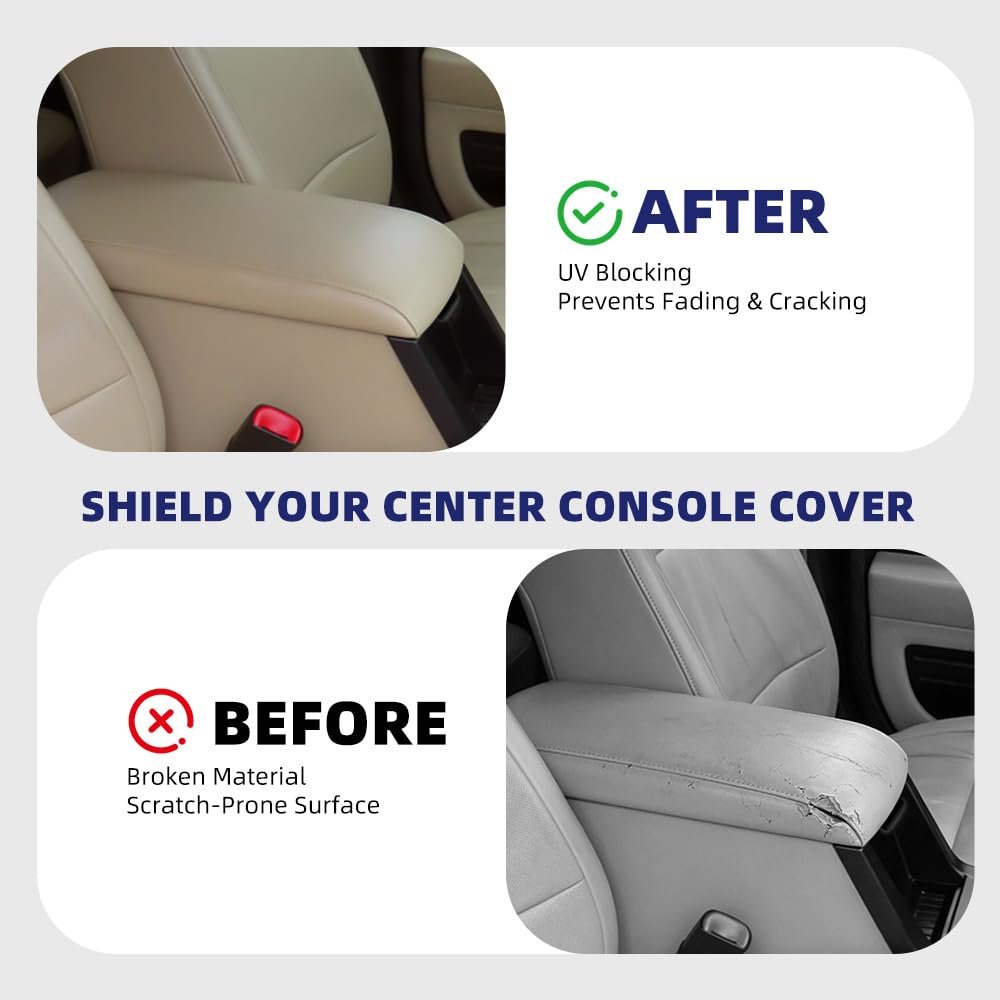 Center Console Lid Armrest Cover Kit For Chevy Trailblazer Trailblazer Ext Gmc Envoy 2002-2009 Fit Buick Rainer 2004-2007