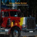 Partsam Trailer Truck Front Air Cleaner Light Bar Brackets 2 Inch 36-2538 Leds With Visor Amber Lens Light For Western Star