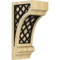 Ekena Millwork Corw03x04x08dineblma Diane Recessed W Ironcraft Nevio Inlay Wood Corbels 3 1 W X 4 D 8 H Maple 