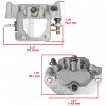 Front Right Brake Caliper Kit For Yamaha Wolverine X2 R Spec Yxe850 4x4 2019 2020 2021 2022 2023 Includes Disc Rotor And 4