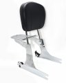 Httmt Sissybar Luggage Rack For 2005-2019 H-d Dyna Detachable Backrest Chrome P N Sbb028 T 