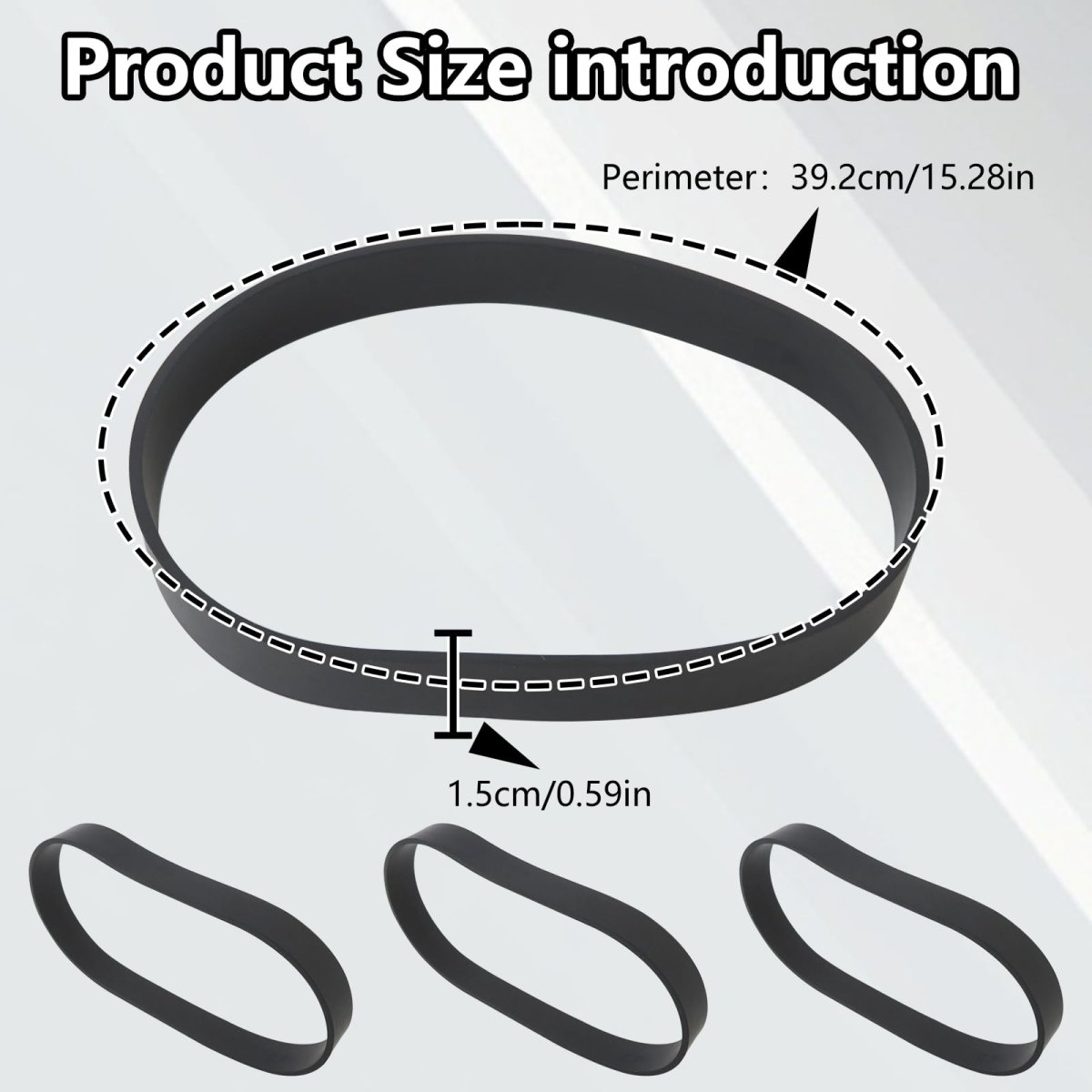 4 Pack Vacuum Belt For Eureka Part E0205 Power Speed Belts Black