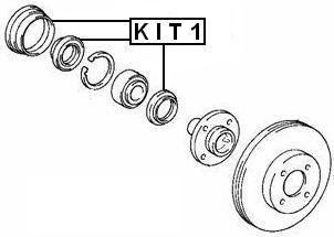 Hub Oil Seal Kit1 For 04422-12050 Wheel Kit