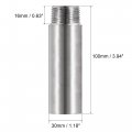 Uxcell Shower Head Extension Arm Stainless Steel 3 4pt Male To Female Thread 100mm Length Cast Pipe Fitting Coupler