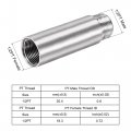 Uxcell Shower Head Extension Arm Stainless Steel 3 4pt Male To Female Thread 100mm Length Cast Pipe Fitting Coupler