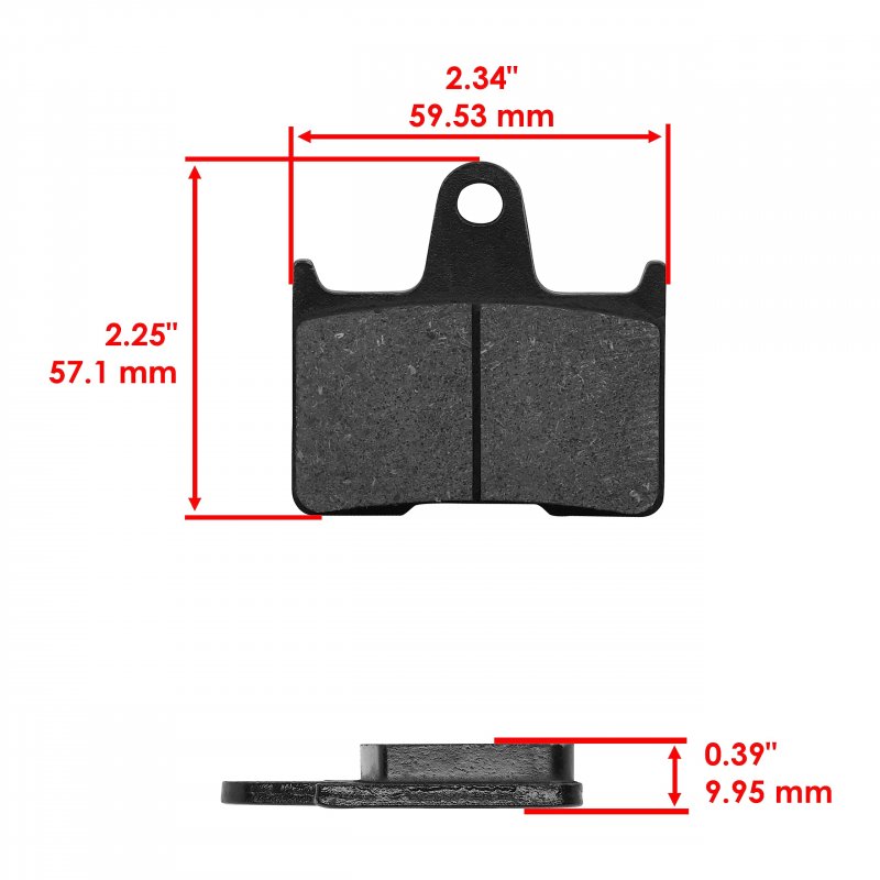 Caltric Brakes Pad For Yamaha Snowmobile Mountain Max 600 Mm600 1997-2002