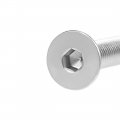 Uxcell M8x55mm Flat Head Machine Screws Inner Hex Screw 304 Stainless Steel Fasteners Bolts 5pcs