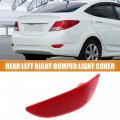 X Autohaux Rear Right Bumper Reflector Light Cover For Hyundai Accent 2012-2017 92406-1r000 Red