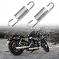 2pcs 6cm Length Silver Tone Plated Steel Motorcycle Brake Pedal Return Spring For Suzuki