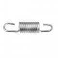 X Autohaux 2pcs 6cm Length Silver Tone Plated Steel Motorcycle Brake Pedal Return Spring For Suzuki