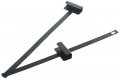 Oriental Furniture Silk Screen Brackets Black 36 
