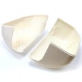 Painted Oxford White Z1 For 15-20 Ford F150 Mirror Cover Replacement Skull Caps
