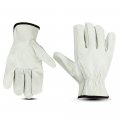 Top Grain Cowhide Driver Work Gloves Unlined Beige Leather Safety For Men Xx Large 12 Pairs 
