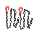 2 Pcs 36 Inch G80 Transport Chain With G70 1 4 Clevis Snap Hook Working Load 13200lbs 