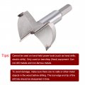 Uxcell Forstner Drill Bits 48mm Tungsten Carbide Wood Hole Saw Auger Opener Woodworking Hinge Drilling Boring Bit Cutter Gray