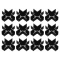 12pcs Plastic Glass Connector Cross Shaped To Clamp For 12mm Thick Fixing Bracket Rimless Clip Holder Aquarium Fish Tank 