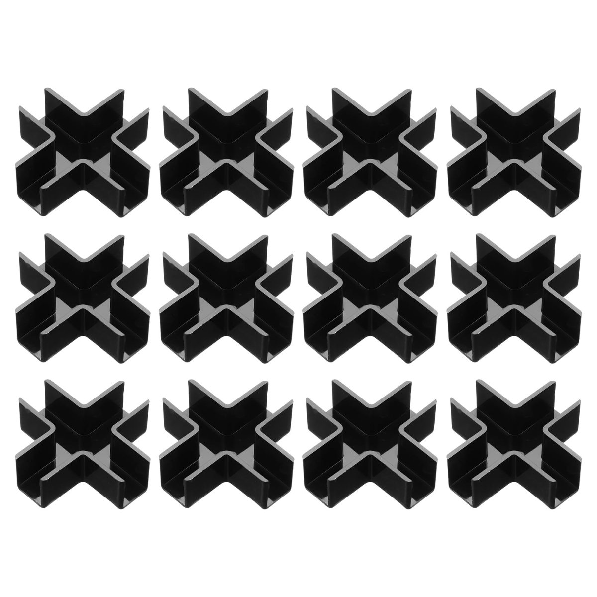 12pcs Plastic Glass Connector Cross Shaped To Clamp For 12mm Thick Fixing Bracket Rimless Clip Holder Aquarium Fish Tank