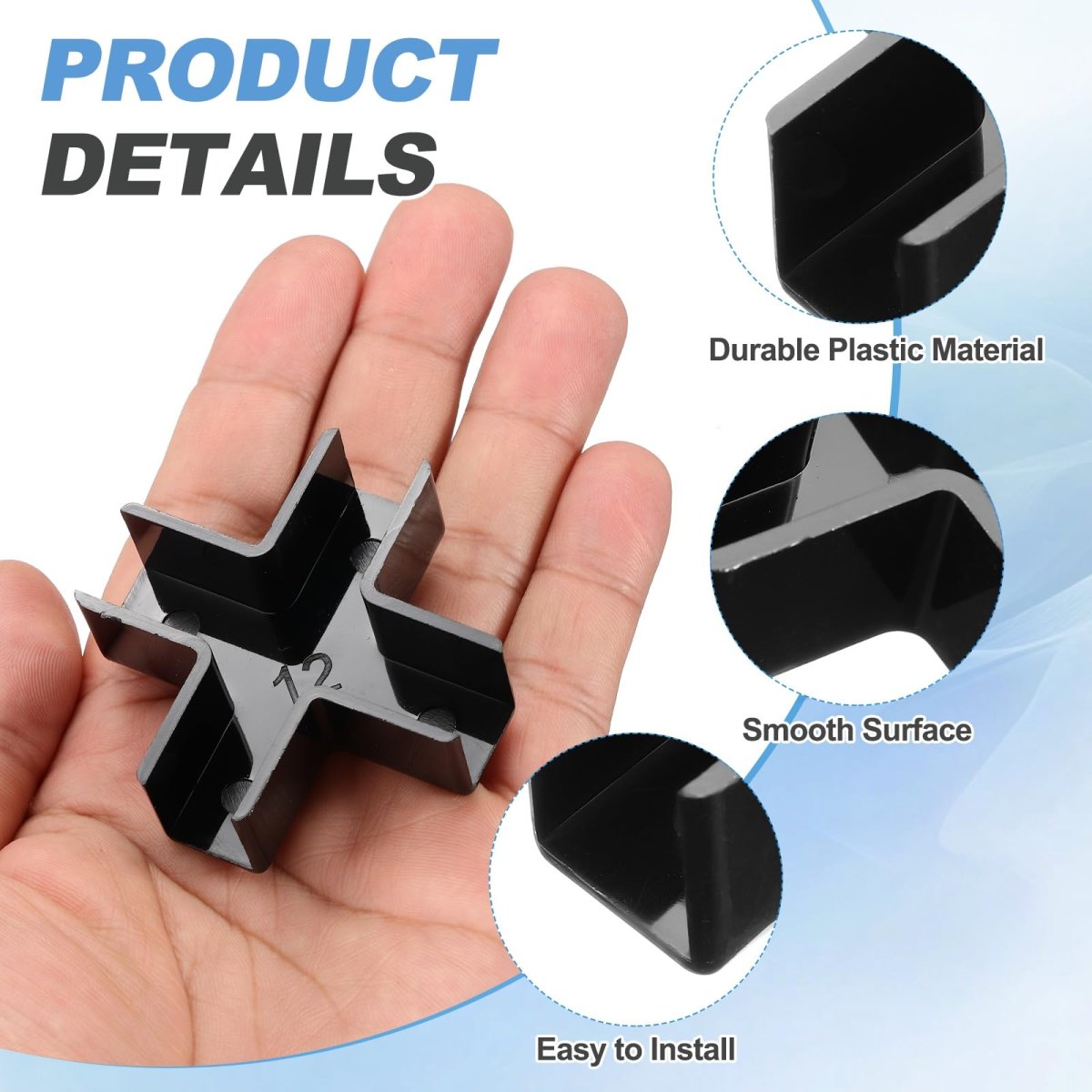 12pcs Plastic Glass Connector Cross Shaped To Clamp For 12mm Thick Fixing Bracket Rimless Clip Holder Aquarium Fish Tank