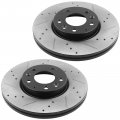 Front Brake Pads And Rotors Kit For Ford Fusion 2006 2012 Mazda 6 2013 Mercury Milan Lincoln Mkz Zephyr 299mm Drilled Slotted 