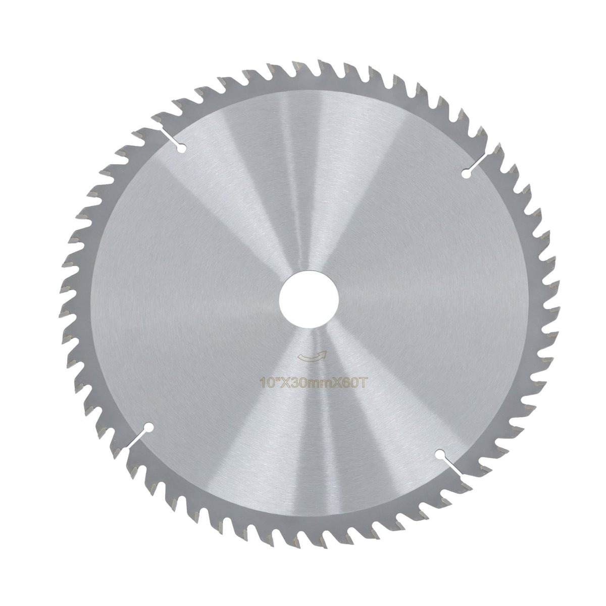 10 In 60 Tooth Carbide Tipped Circular Saw Blade Wood Cutting Disc For Softwood Hardwood Plywood Mdf And Plastic 30mm Arbor