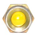Standard Amber Led Indicator Light With Chrome Bezel 20 Mcd Output 