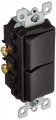 Leviton 5634-e 15 Amp 120 277 Volt Decora Single-pole Ac Combination Switch Commercial Grade Grounding Black 