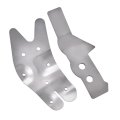Front Steering Box Frame Support Kit For 1973-1991 Chevy C K Pickups Suburbans K5 Blazer Jimmy Gray 2pcs 
