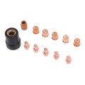 Keenso Plasma Cutter Electrode Kit With 12 Pcs Set For 40 Durable Brass Components Precisely Fits