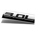 Chrome Finish Metal Emblem 3 0l Badge Black Letter