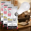 Satco S8570 3-way Led Bulb A19 3w 9w 12w 30 70 100w Eq 2700k Warm White E26 Base Frosted 230 850 1050 Lumens 120v 90 Cri