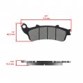 Caltric Front Brake Pads Compatible With Honda Fes250x Fes-250x Foresight 250x 1998