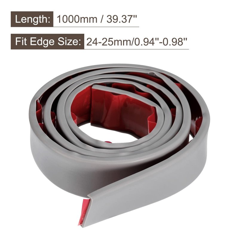 U-shape Edge Banding 1meter Self Adhesive Corner Furniture Protector Guard Strips 0 16 Tx1 02 Wx39 37 L For Cabinet Repair