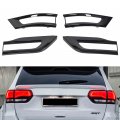 Sportuli Gloss Black Tail Light Trim Bezel Kit Replacement For 2014-2021 Jeep Grand Cherokee 