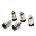 Uxcell 4mm Pneumatic Air Tubing To M5 Connector Push Connect Fitting 5 Pcs