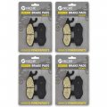 Niche Brake Pad Set For Yamaha Phazer Mountain Lite Gt Mtx Venture Mp 8gc-w0045-00-00 Rear Organic 4 Pack
