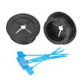 2pcs Cable Cord Grommet 1-1 4 32mm Rubber Desk Grommets Wire Pass Through Hole Cover With Marked Ties For Home Office 